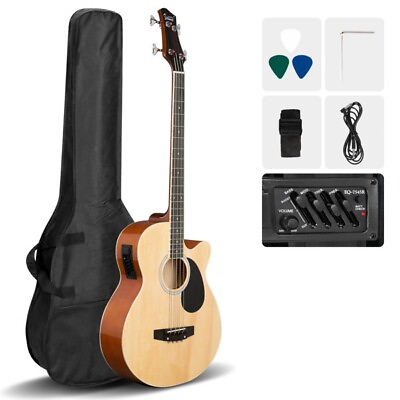 #ad Do Not Sell on Amazon Glarry GMB101 4 string Electric Acoustic Bass Guitar w $121.18