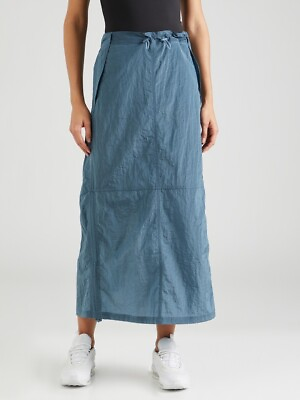 #ad iets frans Urban Outfitters Baggy Tech Midi Skirt in Dusty Blue Size XS GBP 17.99