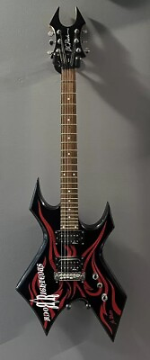 #ad BC Rich KKW Kerry King Warlock Wartribe Black Red Tribal Electric Guitar $280.00