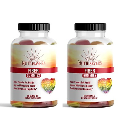 Naturals High Fiber Supplement Gummies for Digestive Health 60 Cap Pack of 2 #ad $23.99