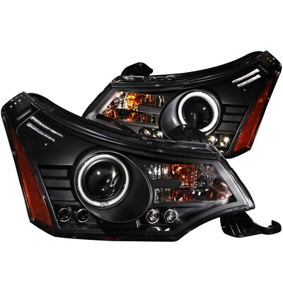 #ad ANZO Projector Headlights Black FOR 2008 2011 Ford Focus $550.20