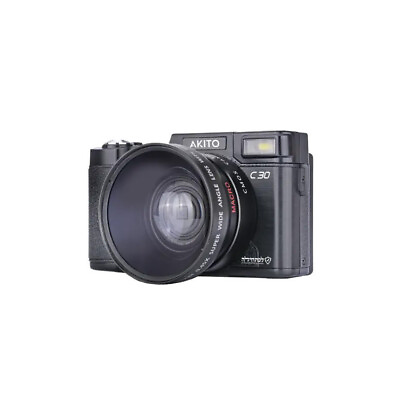 #ad AKITO C30 Digital Camera with Video Black Kosher No WiFiBluetooth $199.00