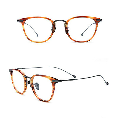 #ad Titanium Acetate Flexible Lightweight Eyeglasses Frame Full Rim Glasses Rx able $35.14