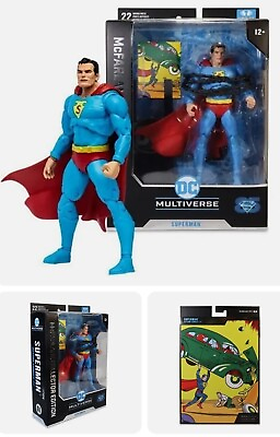 McFARLANE COLLECTORS EDITION DC MULTIVERSE SUPERMAN ACTION COMICS #1 IN HAND $16.00