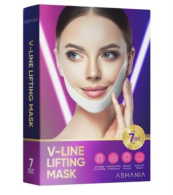 #ad Double Chin Mask V Line Making Face Mask Ashania 7pcs Buy 1 Get 1 Free $14.00