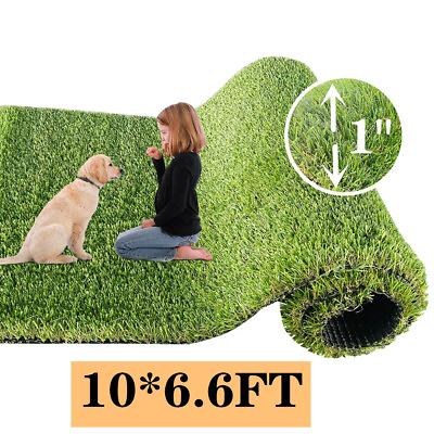 Artificial Grass Turf Mat 6.6ftx10ft Fake Synthetic Garden Landscape Lawn Carpet $69.36