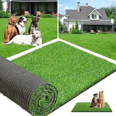 Customized Synthetic Landscape Fake Grass Mat Artificial Pet Turf Lawn Garden $32.99