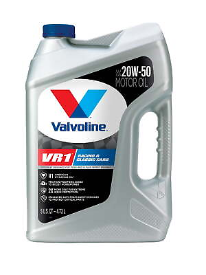Valvoline Premium Advanced Motor Oil VR1 Racing Motor Oil SAE 20W 50 5 Quart #ad $25.37