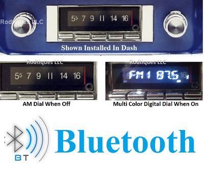 #ad 1964 1966 Chevy GMC Truck Bluetooth Stereo Radio Multi Color Display USA 740 $369.00
