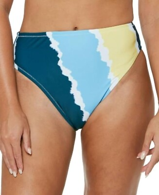 Jessica Simpson SOL MULTI Smooth Sailing High Waisted Bikini Bottom US X Large #ad $28.80