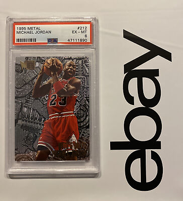 #ad Michael Jordan Metal PSA 6 MJ Card LAST DANCE Chicago Bulls Nuts Bolts 1995 #212 $151.00