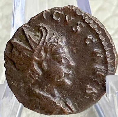 Strike Error Ancient Roman Coin Caesar Tetricus II 273AD Spes Old Very Nice $38.00