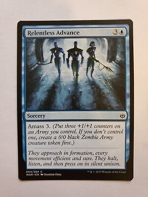 #ad MTG Magic The Gathering Card Relentless Advance Sorcery Blue War Of The Spark $7.98