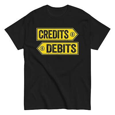 #ad Credits Debits Accountant CPA Unisex Cotton T Shirt $18.99