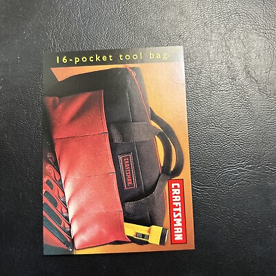 #ad #ad Jb98a Craftsman Card Sears Roebuck 1997 98 #45 Tool Bag 16 Pocket $3.29
