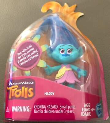 Trolls DreamWorks Maddy Collectible Figure with Printed Hair $8.00
