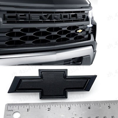 #ad 2019 2024 Chevrolet Silverado Small Gloss Black Bowtie Grille Emblem 84293092 $28.85