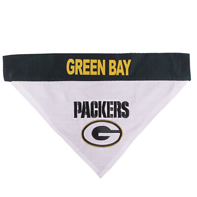 #ad Green Bay Packers Pet Reversible Bandana S M $23.70