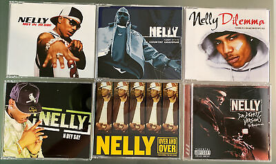 #ad NELLY 6 LOT: IMPORTS Hot In Herre Country Grammar Over N Over Dilemma Derrty $44.99