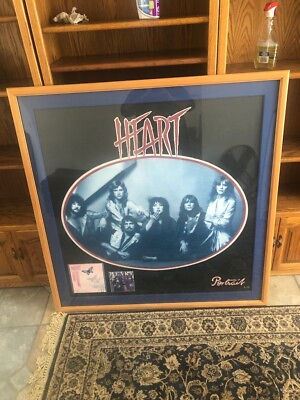 #ad Heart Album Portrait Promo Poster 1979 ORIGINAL VINTAGE FRAMED 48X51quot; MINTY $366.00