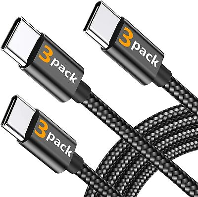 3Pack 3 6 10Ft USB to Type C Cable Fast Charger Charging Data Sync Cord $8.99
