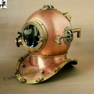 #ad Antique Reproduction Sea Divers Decorative Helmet Desk Nautical scuba new style $238.50
