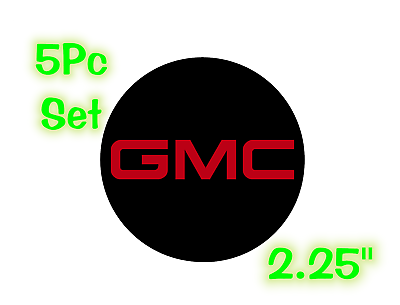 #ad GMC SOLID Logo Wheel Center Cap 2.25quot; Overlay Decals Choose UR Colors 5 in a SET $12.02