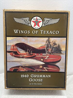 Diecast Wings of Texaco 1940 Grumman Goose Airplane 4th in Series Coin Bank $25.99