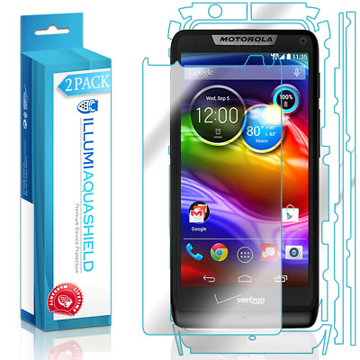 #ad 2x iLLumi AquaShield Screen Back Protector for Motorola Luge Droid Razr M $18.50