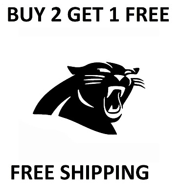 #ad CAROLINA PANTHERS NFL Vinyl Die Cut Car Decal FREE SHIPPING $4.00