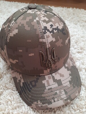 #ad Military Ukrainian Baseball Cap Tactical Army Hat Pixel Fleece Size M $35.00
