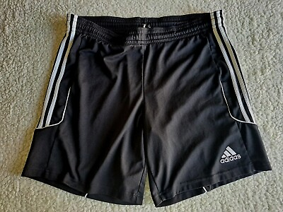 Adidas Trefoil Black Mens Drawstring Gym Shorts Large $11.28