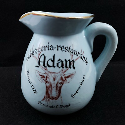 #ad CYPA Industria Argentina Cerveceria Restaurante Adam Small Pitcher Buenos Aires $3.50