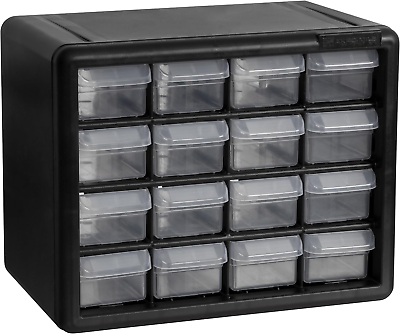 #ad 16 Drawer Plastic Parts Storage Hardware and Craft Cabinet $28.99
