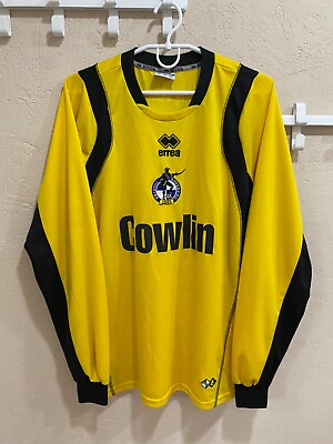 #ad Bristol Rovers Away Football Long Sleeve Shirt Errea Soccer Jersey Size L GBP 39.99