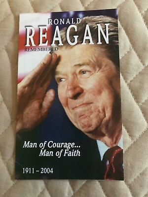 #ad Ronald Reagan Man Of Courage…Man Of Faith 1911 2004 Tract Very Rare $8.00