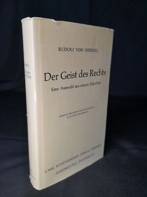 Der Geist des Rechts. Eine Auswahl aus seinen Schriften. Herausgegeben und einge EUR 12.80