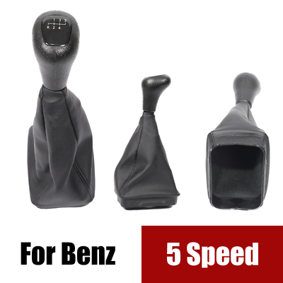 5 Speed Car MT Manual Gear Shift Knob Gaiter Boot For Mercedes Benz C Class W202 $28.50