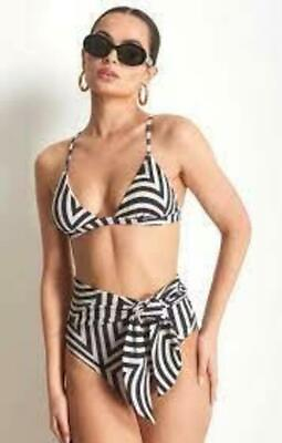 #ad MSRP $195 Alexandra Miro Women Geometric Sienna Bikini Top ONLY Size XS $40.19