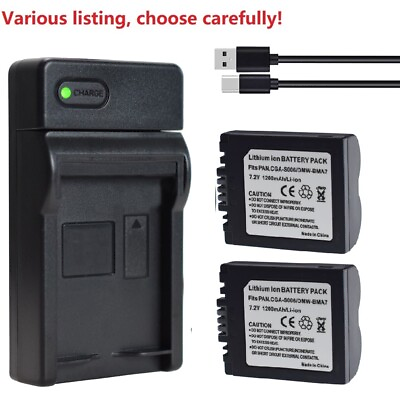 #ad Battery or Charger for Panasonic Lumix CGA S006 DMC FZ35 FZ38 DMC FZ50 FZ28 FZ8 $24.83