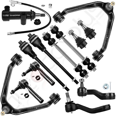13pcs Front Steering Suspension Control Arms Tie Rods For 99 06 GMC Sierra 1500 $110.19