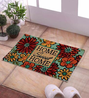 #ad Door Mat with Anti Skid Rubberized Backing Multi Home Sweet Home $181.38