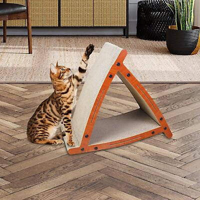 #ad Vertical Cat Scratching Post Cat Scratcher Ramp Cat Lounge Cardboard Cat $40.65