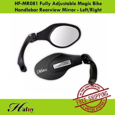 #ad Hafny HF MR081 Fully Adjustable Magic Bike Handlebar Rearview Mirror Left Right $15.90