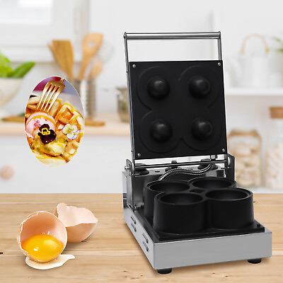 #ad Commercial 4Pcs Chest Shaped Waffle Maker Boob Waffle Machine Stainless Nonstick $240.36