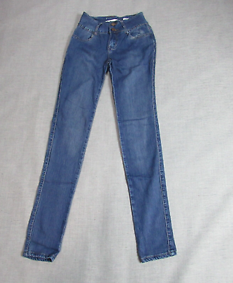 #ad Sweet Look Jeans Womens Juniors Size 1 Blue Skinny Med Wash Stretch Denim $15.43