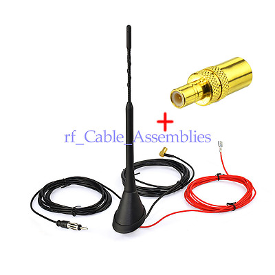 #ad Universal Roof Mount Active Amplified FM DAB Radio Car Aerial Antenna KIT SMB $35.18
