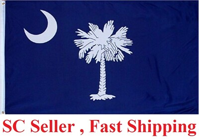 #ad 3X5 South Carolina Flag 3#x27;x5#x27; State of SC Banner Flag FAST SHIP by SC Seller $5.89
