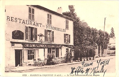 #ad #ad The Café Restaurant Labac Joys Marnes la Coquette France Postcard $19.99