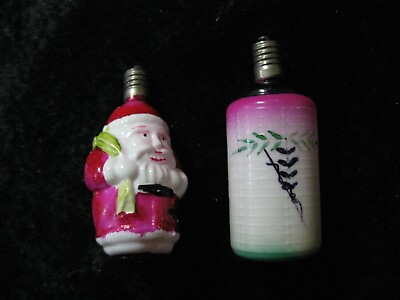 #ad Christmas Figural Ornament LIGHT Bulb SANTA CLAUS LANTERN AS IS untested $24.99